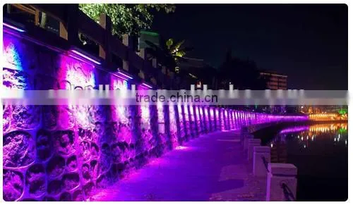 Two year warranty 18*3w led washer light waterproof Warm white/RGB RI/DMX led wall washer light