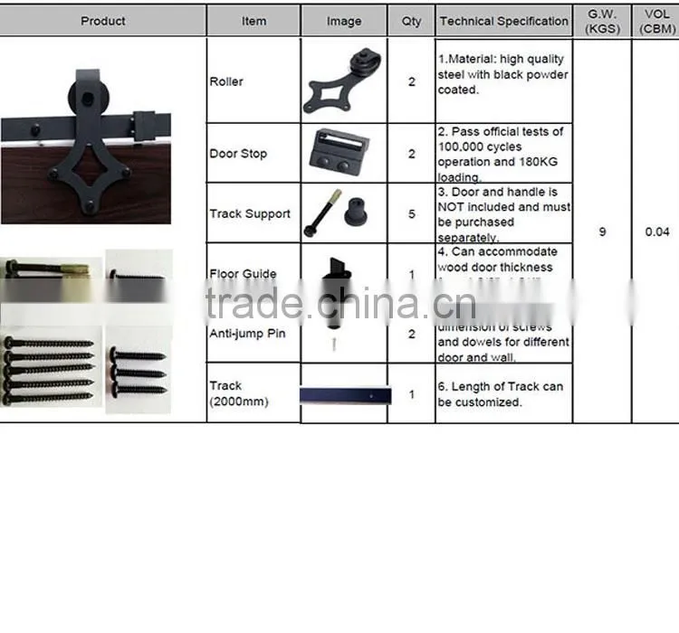 Modern Silding Barn Or Shower Door Rollers Hardware