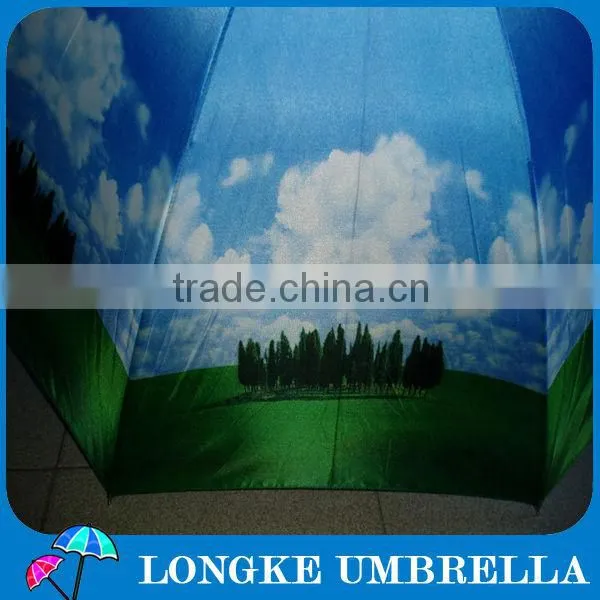 23"*8k Manual Wooden Straight Umbrella
