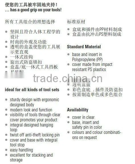 visible set drill boxes for DIN standard gripbox 3A 14pcs