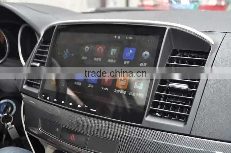 10.2 inch Android 4.4.4 Stereo for Mitsubishi Lancer GPS 1024*600 1.6G CPU Radio headunit free map GPS navi browser navi 335USD