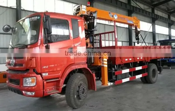 160 Kn.m at 2.5 m crane truck 6.3 ton truck mounted crane SQ6.3S3 high quality on sale truck crane