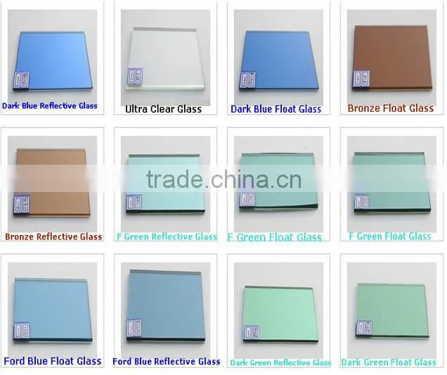 3mm-12mm Bronze/Gray/Green/Blue/Clear Float Reflective Glass Price m2