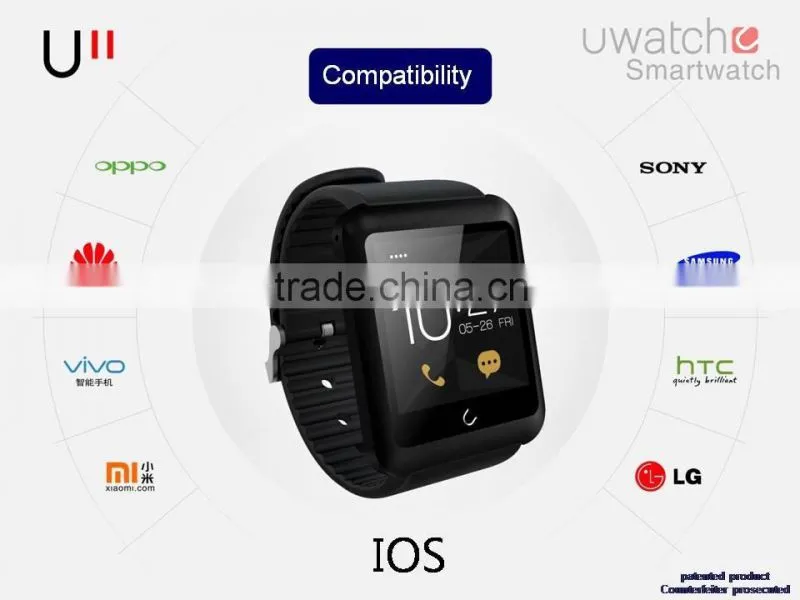 Fashion Smart Watch U11,Support Sim Card,Bluetooth 4.0 Smart Clock,Support GSM Call,Bluetooth Communication