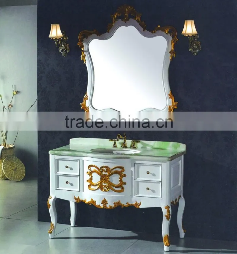 Hot sale bathroom vanity furniture oak solid wood WTS160