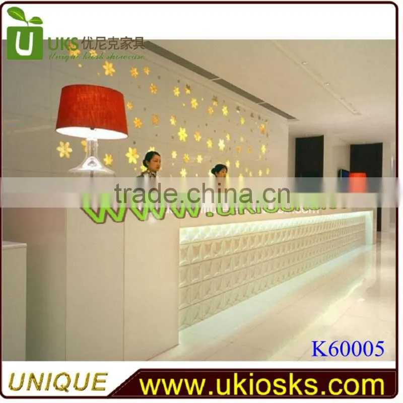 modern used hotel reception counter design for sale