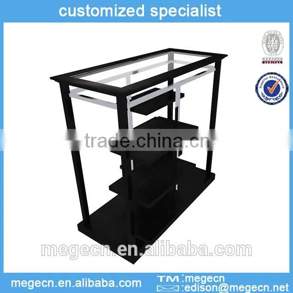clothes hanging wood rack display shelf