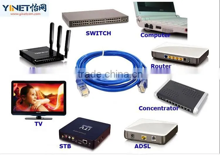 Factory sale price CAT5E Solid Bare Copper RJ45 Ethernet Patch cord pass fluke test