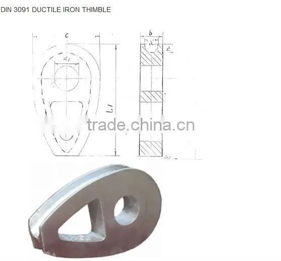DIN3091 DUCTILE IRON THIMBLE