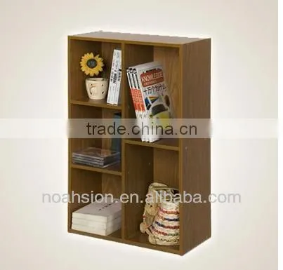 modern wooden public office bookshelf