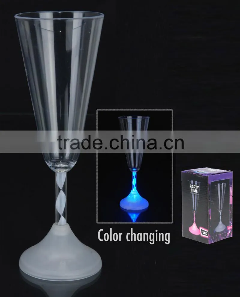 Factory supply led flashing champagne cup with different design for promotion gifts