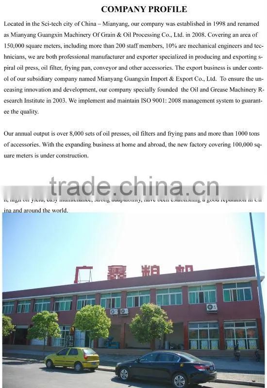 easy operating small cheap integrated small refinery use screw oil presser