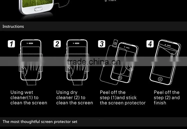 Mobile phone screen protector plastic for Sony xperia Z1 screen protector