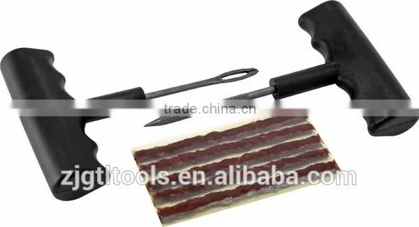 7 piece tire repair kit T-handle screw probe tools T-handle plugger