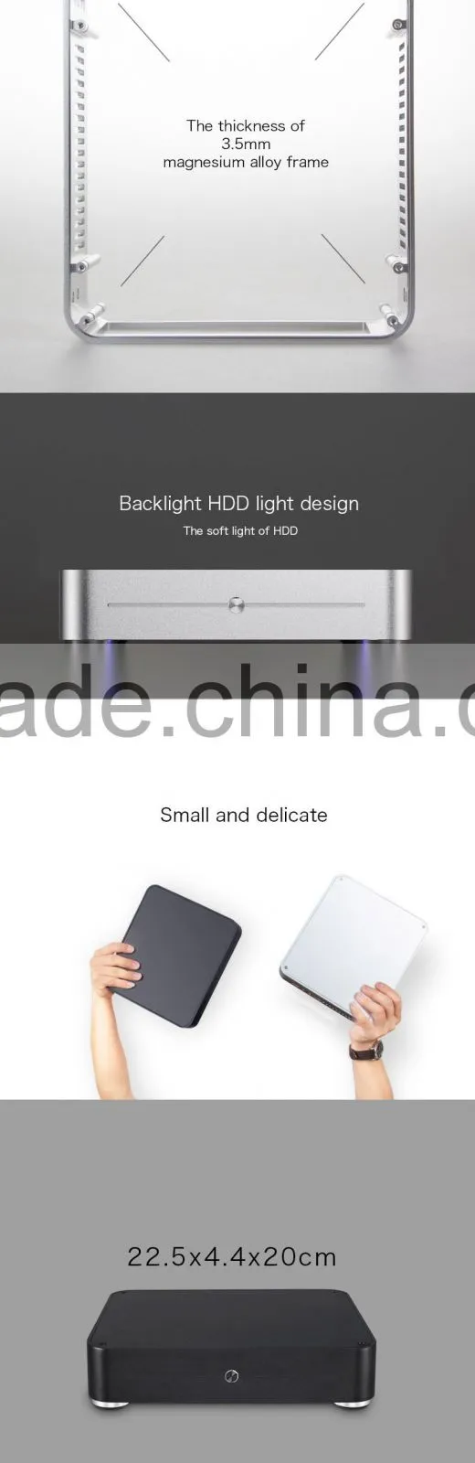 core i5 mini pc 12v with high-end aluminum 3.5mm support windows 10 and linux