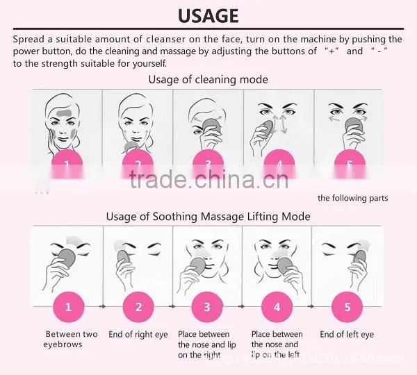 Hot Selling Comfortable Facial Wavebetter Silicon Facial Brush Cleaner