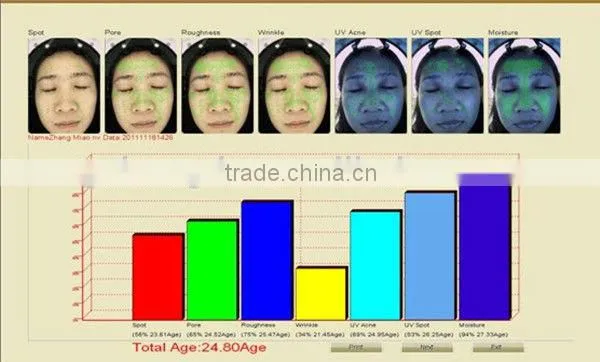 2016 NEWEST! Multi-language Magic Mirror Skin Analyzer for English Chinese Spanish Russian version BD-P027