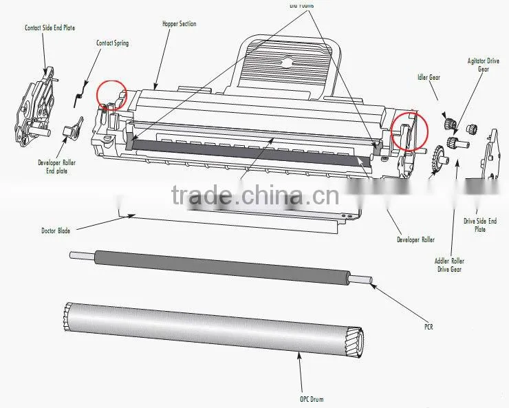 compatible chip For DELL Color Multifunction H825cdw/H625cdw For DELL Smart Multifunction S2825cdn
