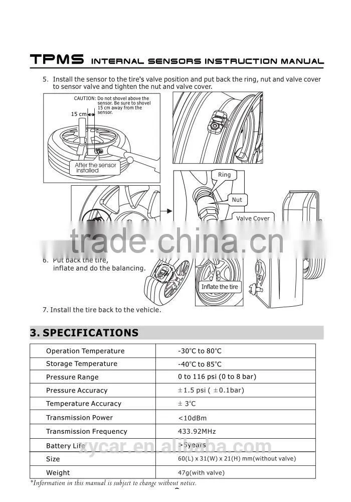 Bluetooth Tpms for Android&IOS mobile tire pressure monitoring system ,tire pressure guage tpms XY-TP8380i