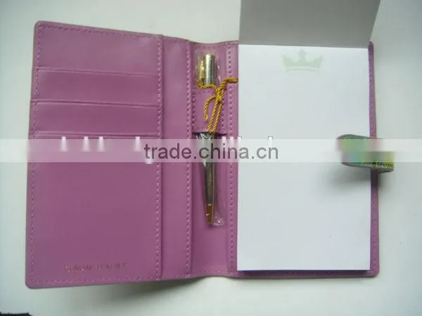 Hot Sales promotional pocket notepad with pen
