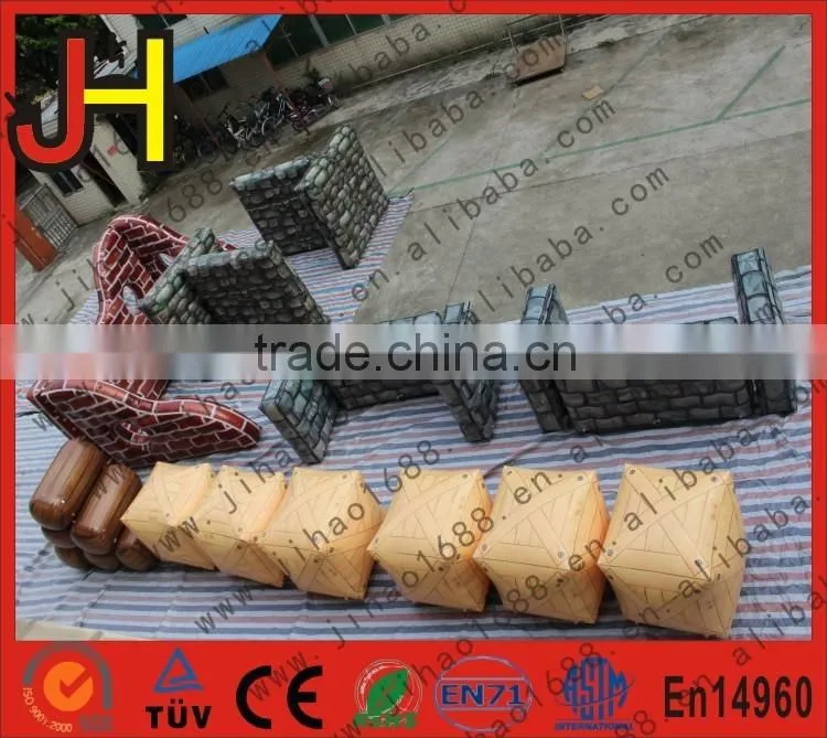 Top Quality Customized 18 PCS Inflatable War Paintball Military Bunkers