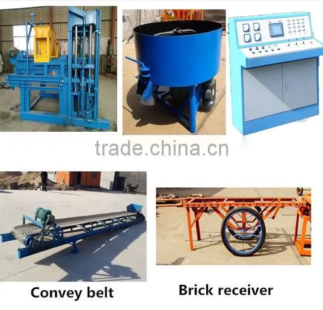 QT40-1 Concrete curbstone making machine concrete color interlocking blocks making machine colour interlock bricks maker
