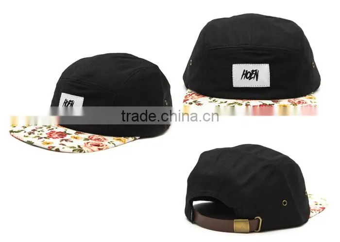 Wholesale custom galaxy camper softtextile design your own 5 panel hat