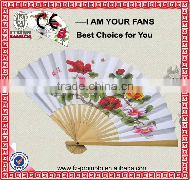 hot sale promotion products folding fan bamboo fans hand fan