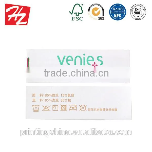 Excellent quality hang tag label in Dongguan factory