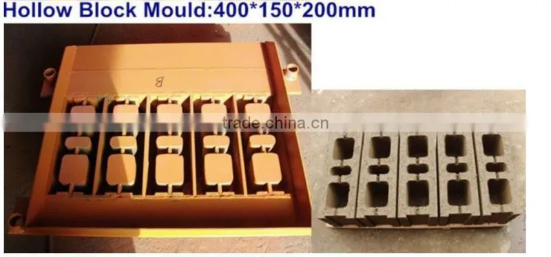 Vibrate electric concrete brick moulding machine QTJ4-40
