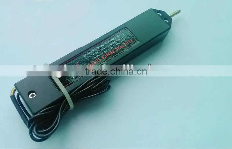 LED two probes electric fence voltmeter
