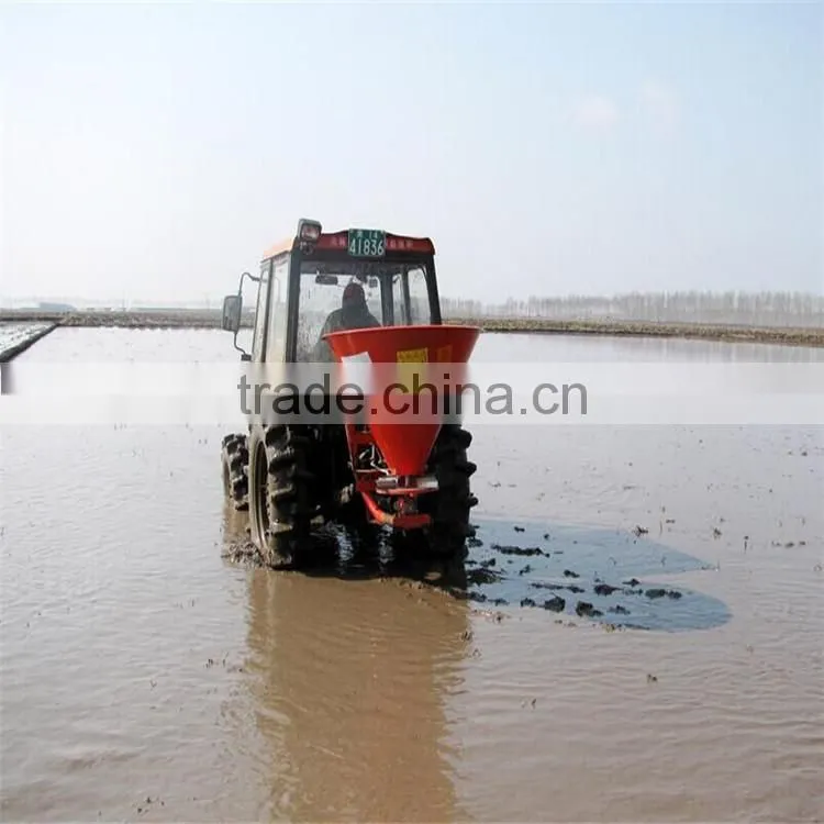 Small tractor Funnel-shaped agricultural fertilizer spreader