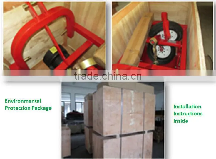 With 4x4 tractor tyres chain tension one row potato planter