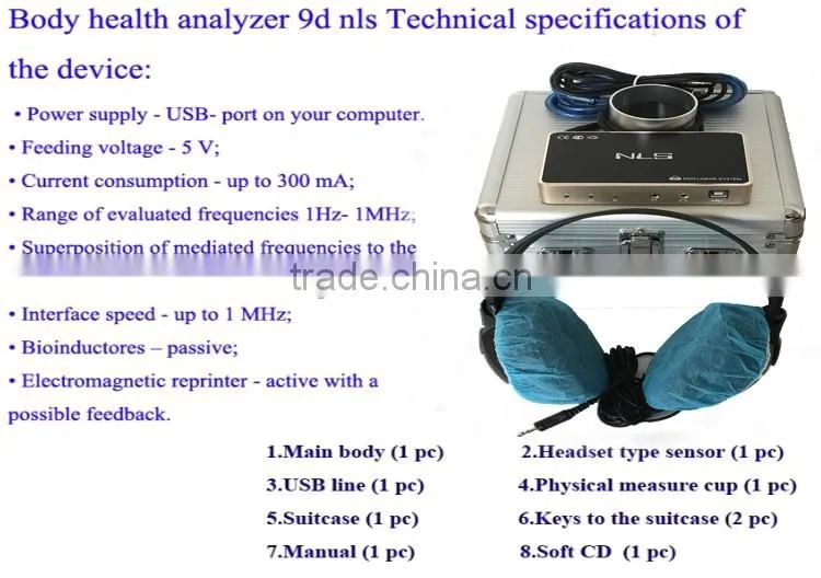 Factory price original 9d cell nls health analyzer 9D NLS body health NLS