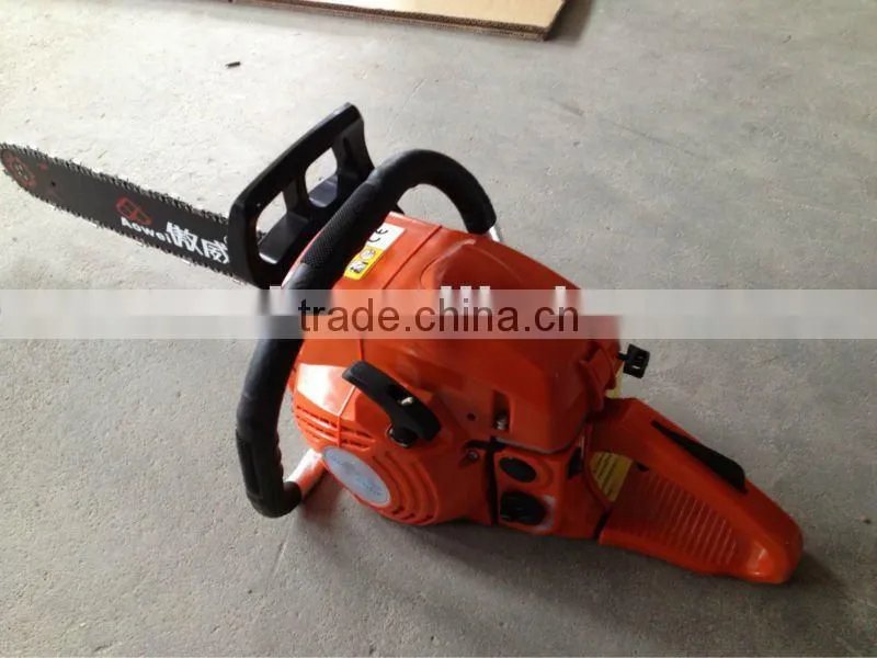 61cc gas powered chain saw with oil pump and visible fuel level