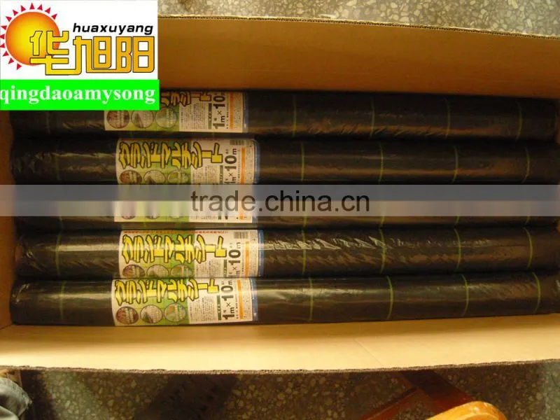 pp woven fabric weed and grass barrier mat ( weed control mat)