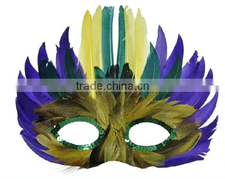 feather party mask