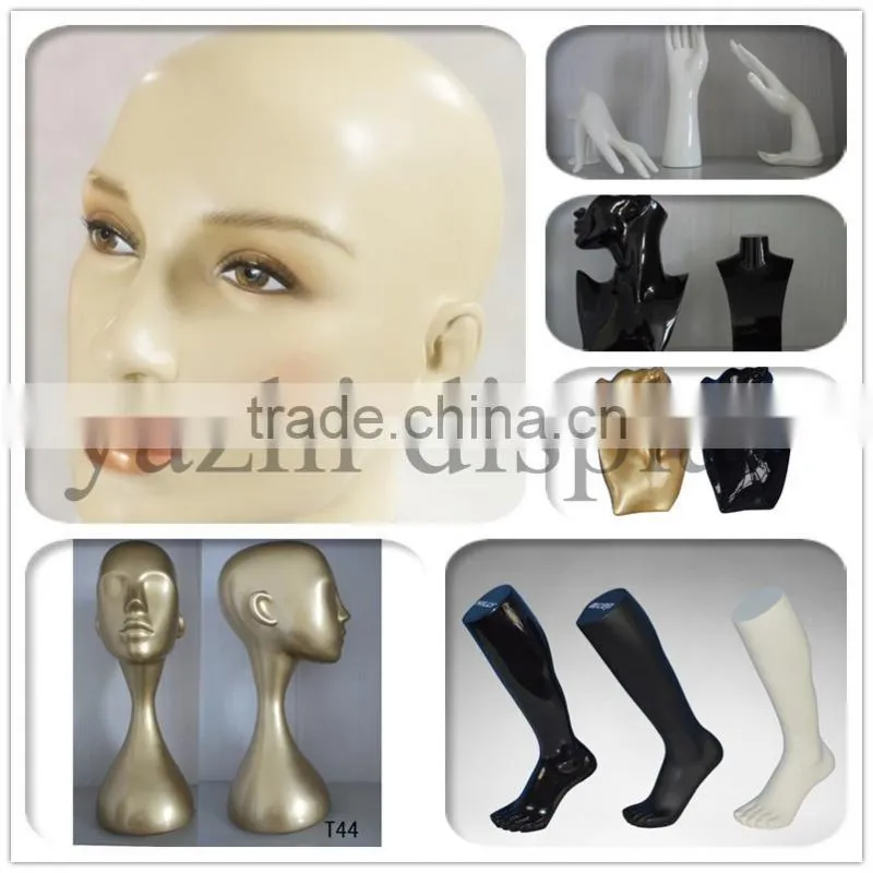 Female sport mannequins with abstract head in matt white