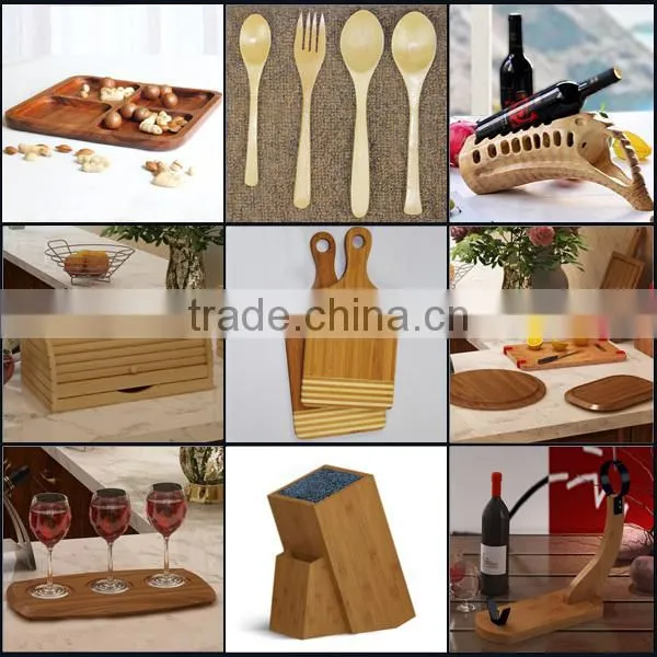 Natural Bamboo Cutting Board with Silicone Edges