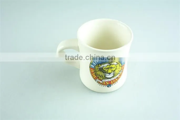 Ceramic enamel mug, printed enamel mugs stoneware customized 12 Oz promotion mugs