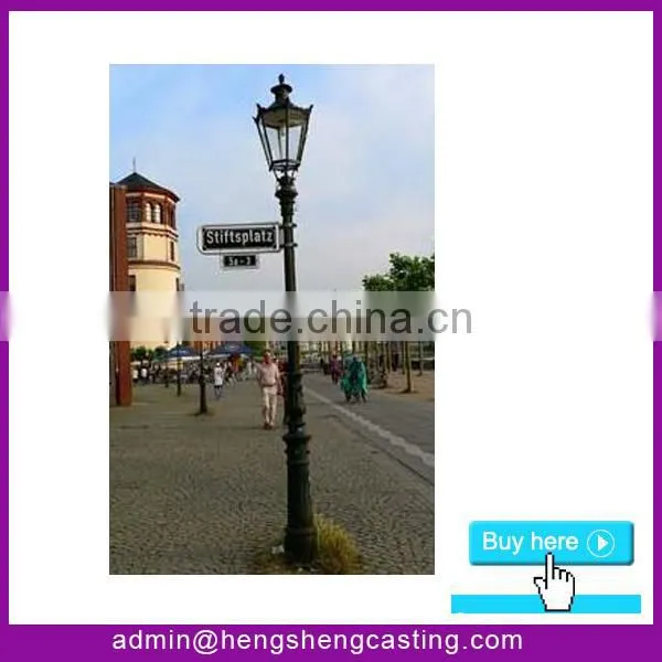 China supplier antique cast iron park lamp posts