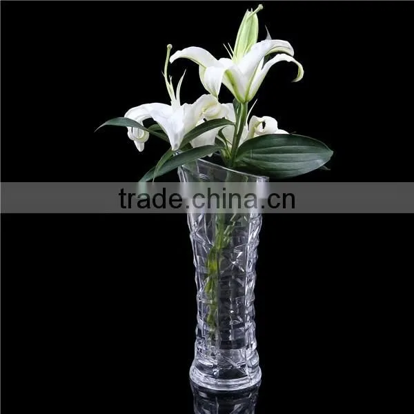 High quality fashionable glass vase for flower / clean glass vase / glass vase