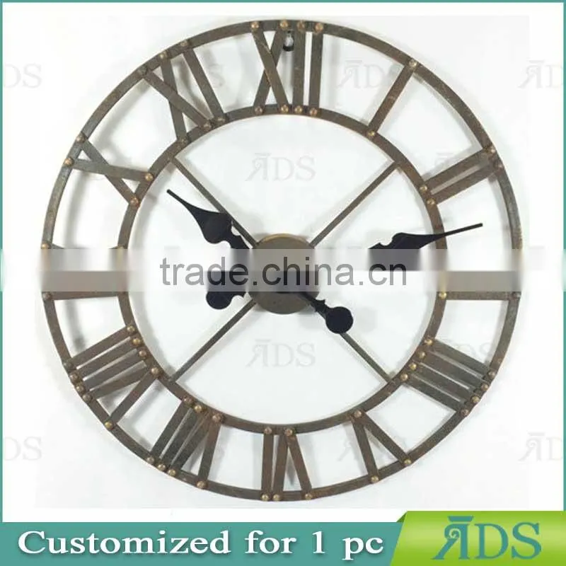 Metal Oval Wall Clock