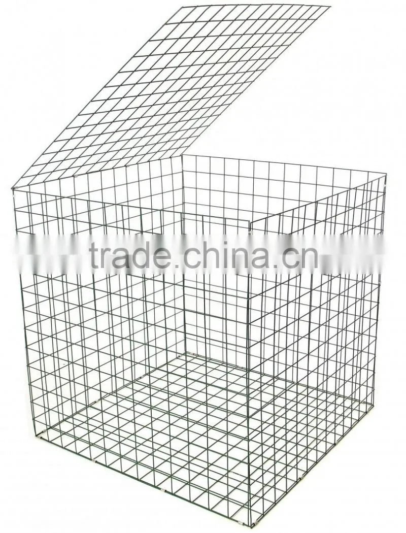 Gabion Basket Stone for decoration wall and defend flood Stone Cage mesh