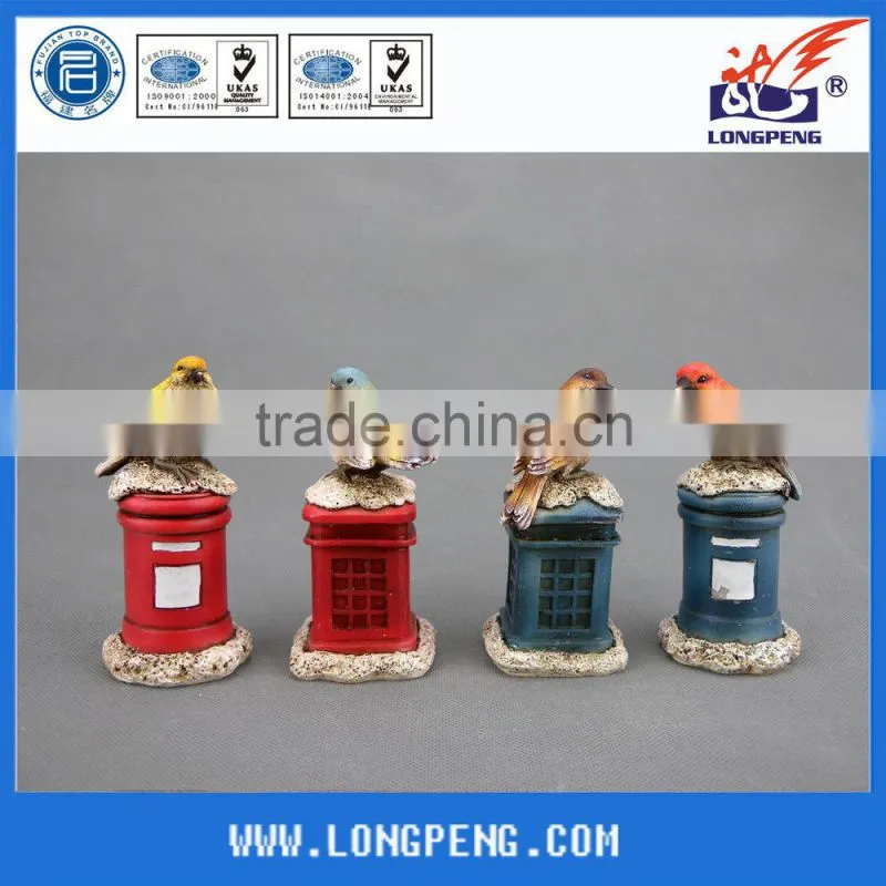 Antique Design Resin Garden Bird Ornaments