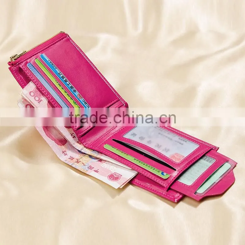 Commercial Custom Business Personalized Unisex Wholesale Genuine Leather RFID Blocking Card Holder Wallet