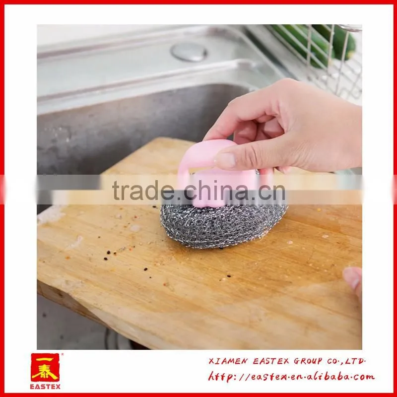 Plastic PP and steel wire made pan cleaning brush