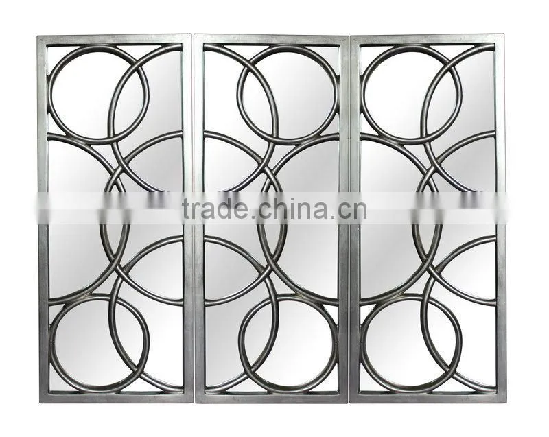 Modern PU Antique Gold Decorative wall mirror GY-009P-04