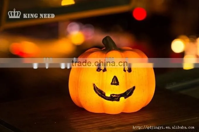 China new product wholesale plastic LED pumpkin Halloween decoration