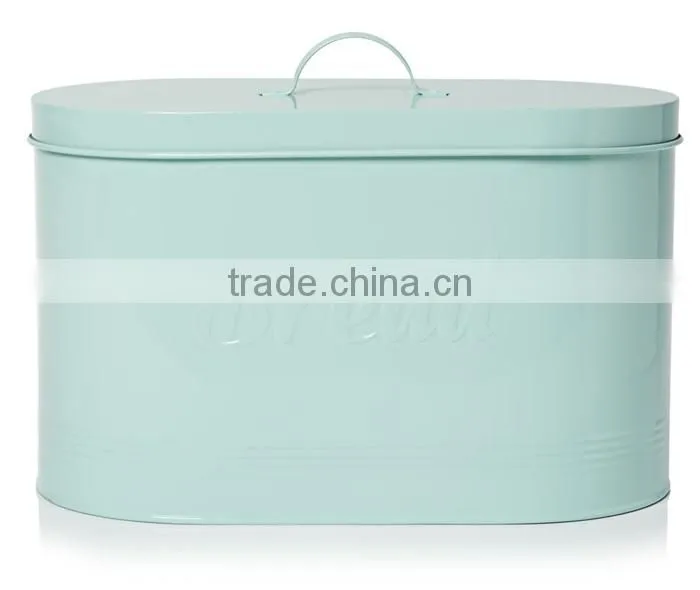 Oval shape Bread Bins in White/Blue/Purple/Pink color